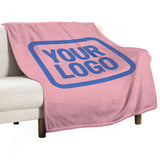Custom Light Pink Sky Blue Blanket