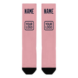 Custom Light Pink Navy Knee-High Sock