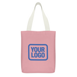 Custom Light Pink Navy Canvas Tote Bag