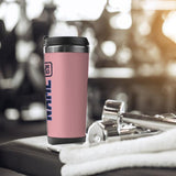 Custom Light Pink Navy Stainless Steel Water Cup