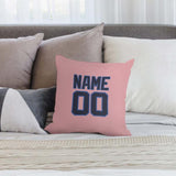 Custom Light Pink Navy Pillowcase