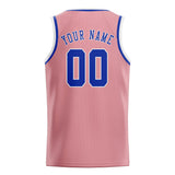 Custom Light Pink & Sky Blue Colors Design Sports Basketball Jersey