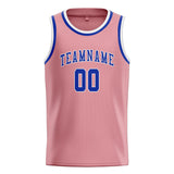 Custom Light Pink & Sky Blue Colors Design Sports Basketball Jersey