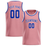 Custom Light Pink & Sky Blue Colors Design Sports Basketball Jersey