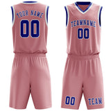 Custom Light Pink Sky Blue Basketball Set
