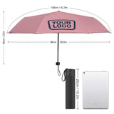 Custom Light Pink Blue Automatic Umbrella