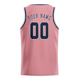 Custom Light Pink & Blue Colors Design Sports Basketball Jersey