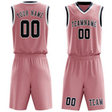 Custom Light Pink Blue Basketball Set