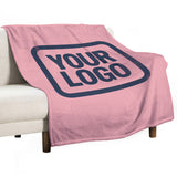 Custom Light Pink Blue Blanket