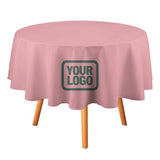 Custom Light Pink Blue Green Round Table Cloth