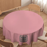 Custom Light Pink Blue Green Round Table Cloth