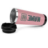 Custom Light Pink Blue Green Stainless Steel Water Cup