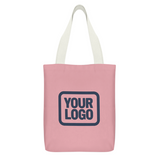 Custom Light Pink Blue Green Canvas Tote Bag