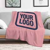 Custom Light Pink Blue Blanket