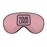 Custom Light Pink Navy Sleep Mask