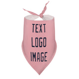 Custom Light Pink Navy Pet Scarf