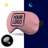 Custom Light Pink Navy Sleep Mask