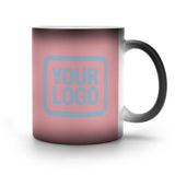 Custom Light Pink Light Blue Magic Mug
