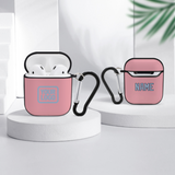 Custom Light Pink Light Blue AirPods Case