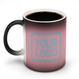 Custom Light Pink Light Blue Magic Mug