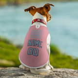 Custom Light Pink Light Blue Pet Vest