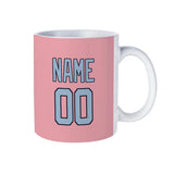 Custom Light Pink Light Blue Mug