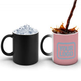 Custom Light Pink Light Blue Magic Mug