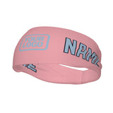 Custom Light Pink Light Blue Sports headband