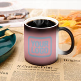 Custom Light Pink Light Blue Magic Mug
