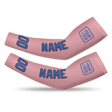 Custom Light Pink Sky Blue Arm Sleeve