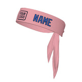 Custom Light Pink Sky Blue Headband