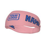Custom Light Pink Sky Blue Sports headband