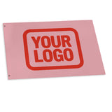 Custom Light Pink Orange Red Flag