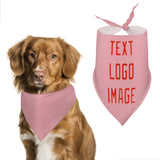 Custom Light Pink Orange Red Pet Scarf