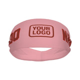 Custom Light Pink Coral Red Sports headband