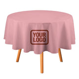 Custom Light Pink Coral Red Round Table Cloth
