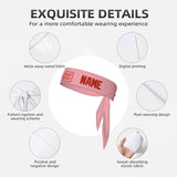 Custom Light Pink Coral Red Headband
