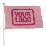 Custom Light Pink Pink Flag