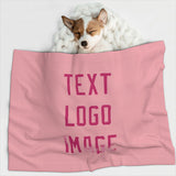 Custom Light Pink Pink Pet Blanket