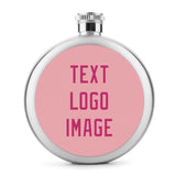Custom Light Pink Pink Hip Flask