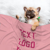 Custom Light Pink Pink Pet Blanket