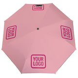 Custom Light Pink Pink Automatic Umbrella
