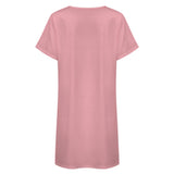 Custom Light Pink Pink Nachthemd