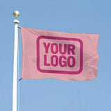 Custom Light Pink Pink Flag