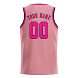 Custom Light Pink & Pink Colors Design Sports Basketball Jersey