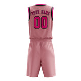 Custom Light Pink Pink Basketball Set