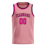 Custom Light Pink & Pink Colors Design Sports Basketball Jersey