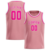Custom Light Pink & Pink Colors Design Sports Basketball Jersey
