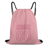 Custom Light Pink Light Pink Drawstring Bag