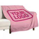 Custom Light Pink Pink Blanket